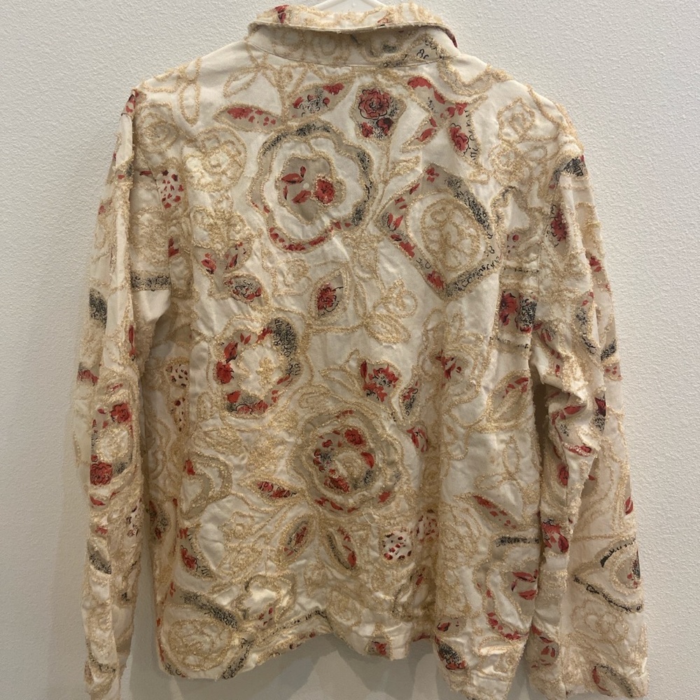 Graff Button-Up Textile Floral Pattern Jacket - image 4